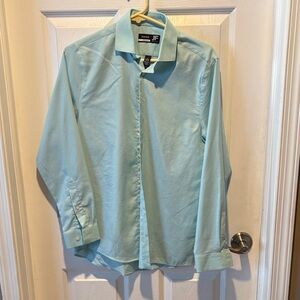 JF J.Ferrar Aqua Dress Shirt